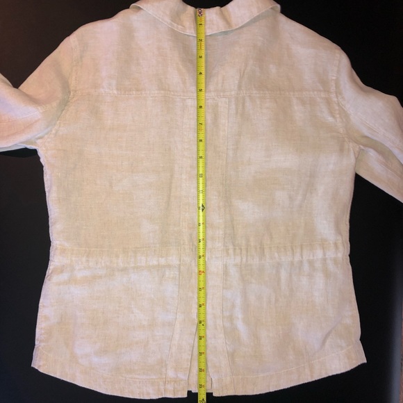 Lands End Linen Shirt/Jacket - Picture 3 of 6